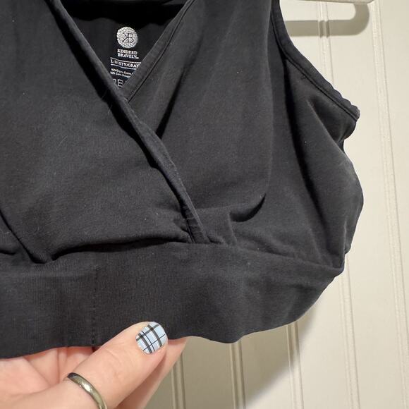 Kindred Bravely Black Crossover Bra Size Large Busty - Picture 2 of 4